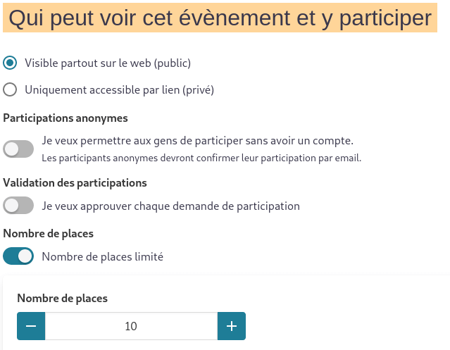 img de qui peut voir et participer à un événement avec limite