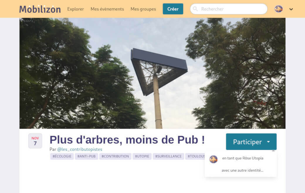 image de participation avec compte