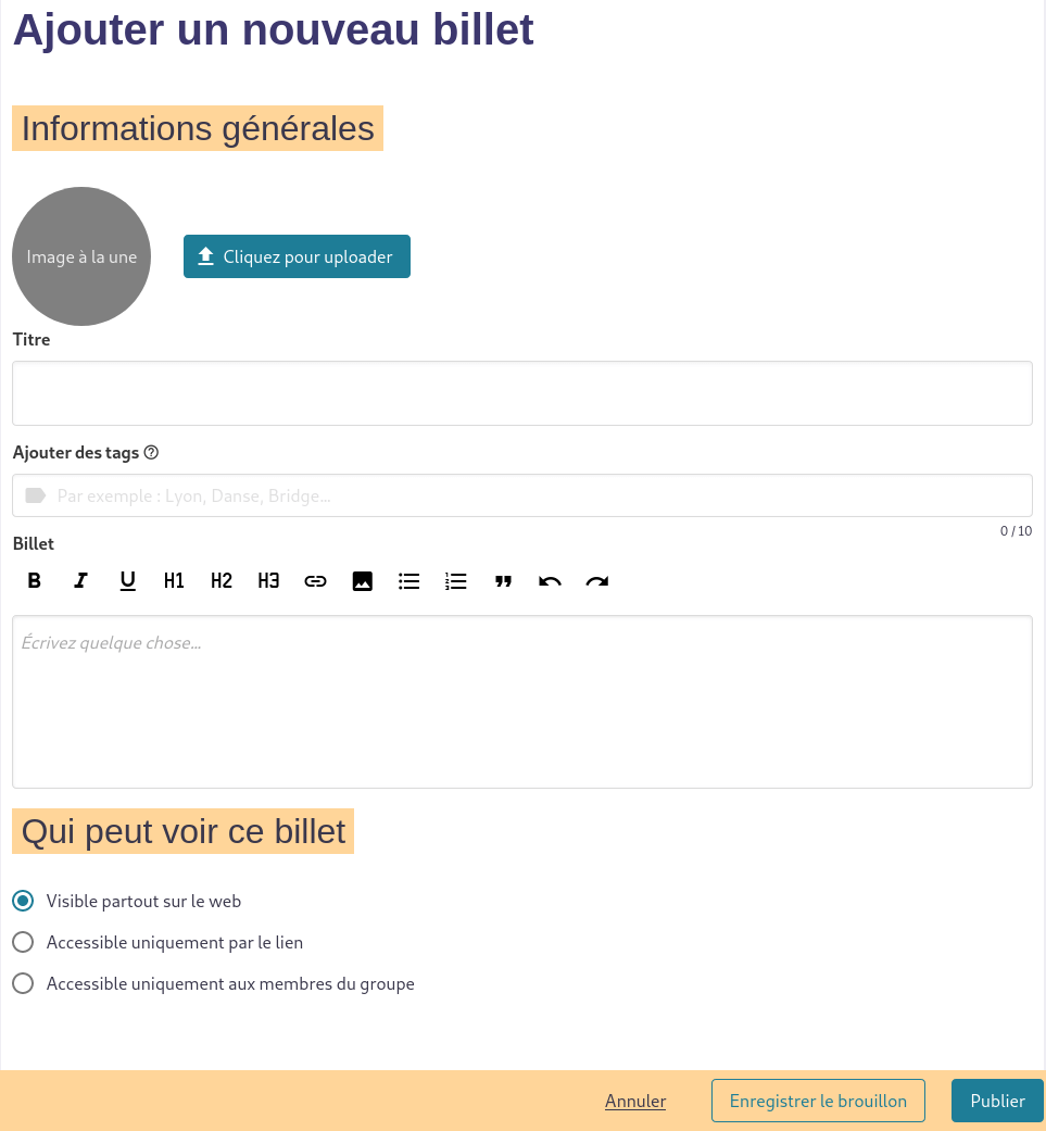 image d'un billet vide