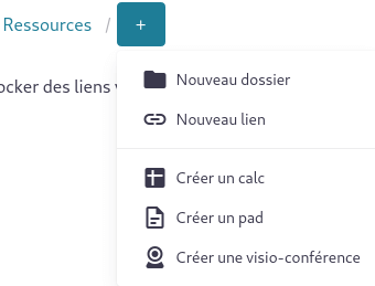 image listant les ressources possibles
