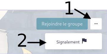 bouton de signalement