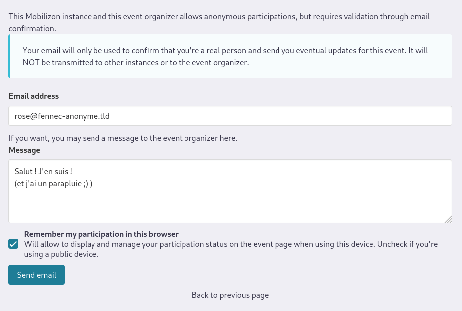 demande web participation anonyme
