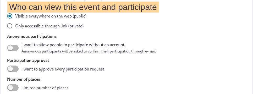 image: create event who participe