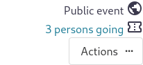number of participants - event view
