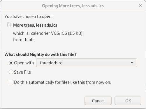 share ics modal image